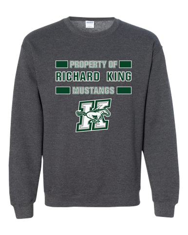 Richard King Mustangs Property Of Men's Sweatshirt