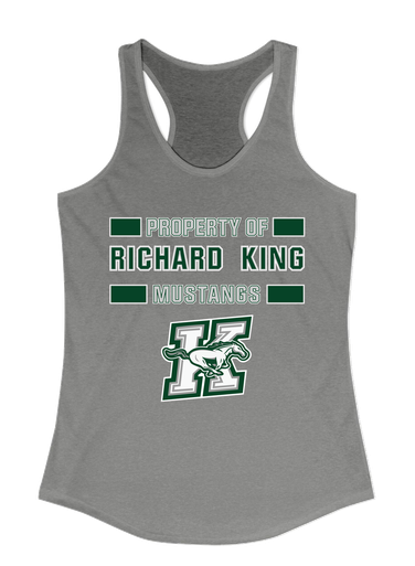 Richard King Mustangs Property Of Women's Tank Top