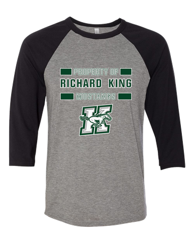 Richard King Mustangs Property Of Men's Baseball T-Shirt