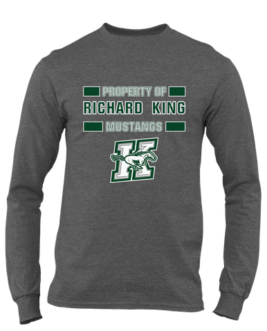 Richard King Mustangs Property Of Men's Premium LS T-Shirt