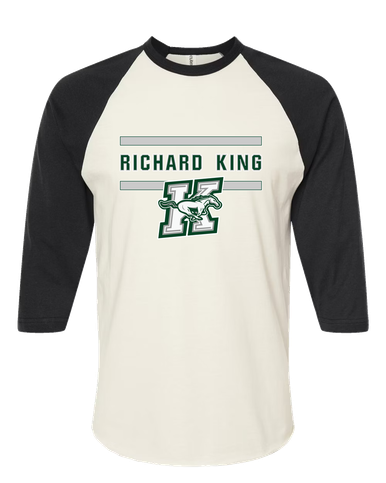 Richard King Mustangs Mascot #4 Men's Baseball T-Shirt