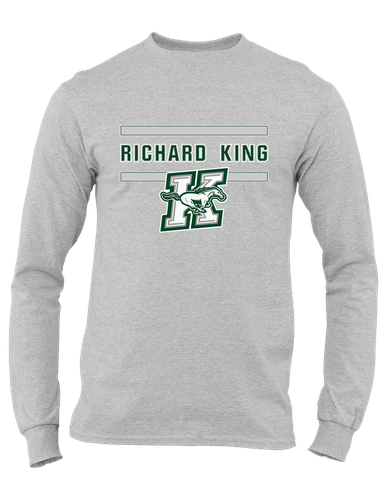 Richard King Mustangs Mascot #4 Men's Premium LS T-Shirt