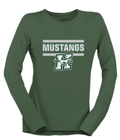 Richard King Mustangs Mascot #5 Women's Premium LS T-Shirt