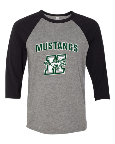 Richard King Mustangs Mascot #6 Women's Baseball T-Shirt