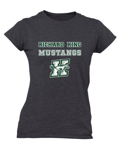 Richard King Mustangs Spirit Women's Premium SS T-Shirt