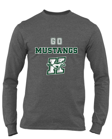 Richard King Mustangs Go Team Men's LS T-Shirt