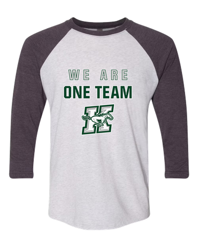 Richard King Mustangs We Are One Team Women's Baseball T-Shirt