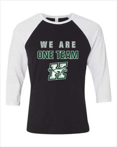 Richard King Mustangs We Are One Team Men's Baseball T-Shirt