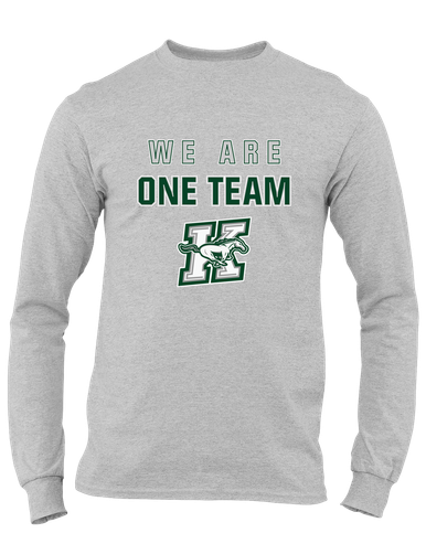 Richard King Mustangs We Are One Team Men's LS T-Shirt