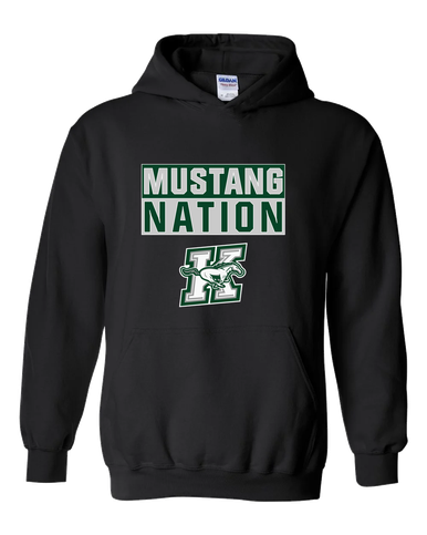 Richard King Mustangs Nation #1 Men's Hoodie