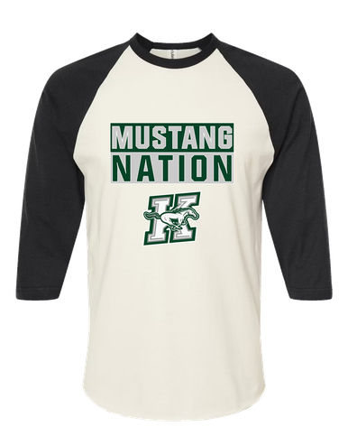 Richard King Mustangs Nation #1 Men's Baseball T-Shirt