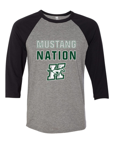 Richard King Mustangs Nation #2 Women's Baseball T-Shirt