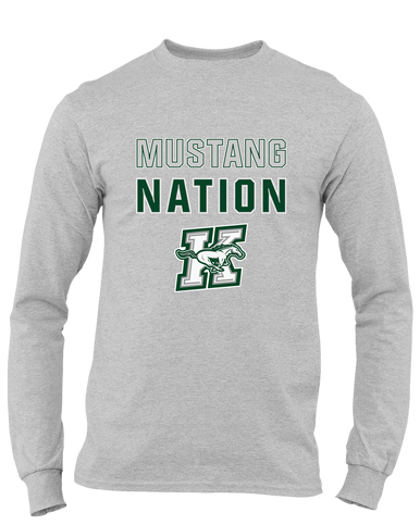 Richard King Mustangs Nation #2 Men's LS T-Shirt