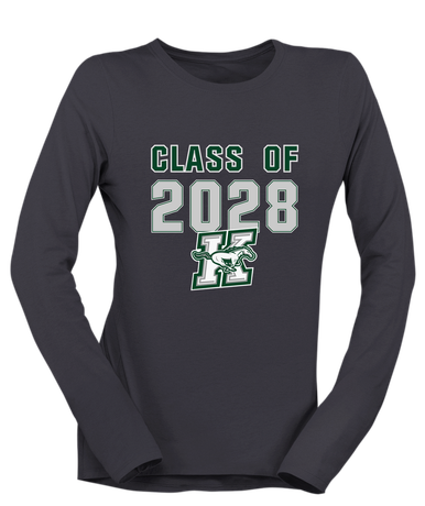 Richard King Mustangs Class of 2028 Women's LS T-Shirt