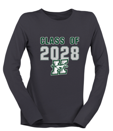 Richard King Mustangs Class of 2028 Women's Premium LS T-Shirt