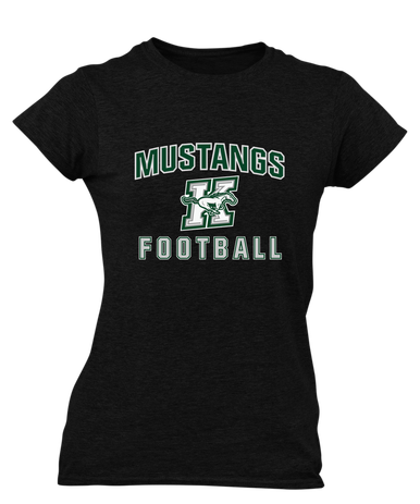 Richard King Mustangs Football #1 Women's SS T-Shirt