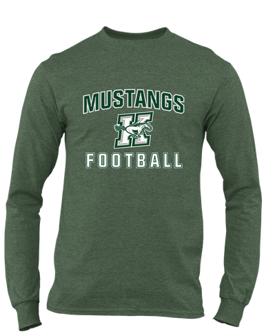 Richard King Mustangs Football #1 Men's LS T-Shirt