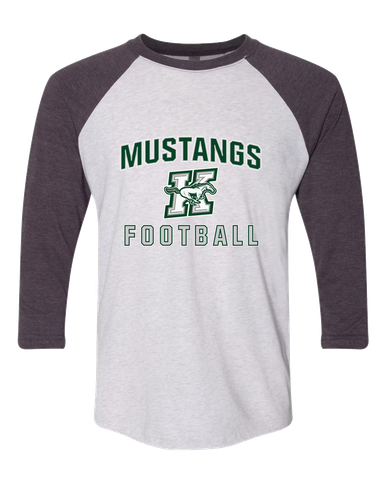 Richard King Mustangs Football #1 Women's Baseball T-Shirt