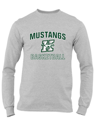 Richard King Mustangs Basketball #1 Men's LS T-Shirt