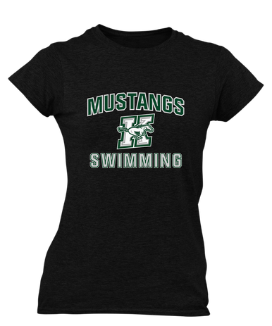 Richard King Mustangs Swimming Women's Premium SS T-Shirt