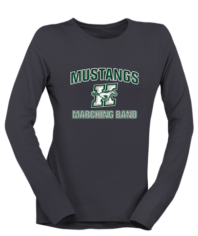 Richard King Mustangs Marching Band Women's LS T-Shirt