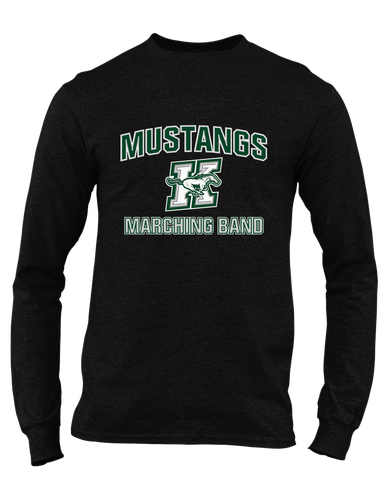 Richard King Mustangs Marching Band Men's LS T-Shirt
