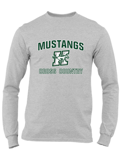 Richard King Mustangs Cross Country Men's LS T-Shirt