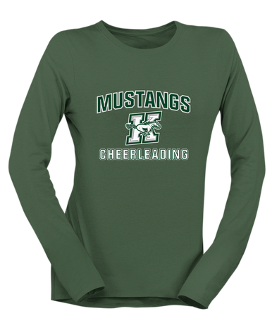 Richard King Mustangs Cheerleading Women's Premium LS T-Shirt