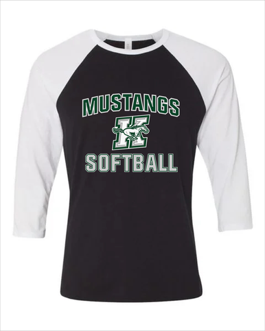Richard King Mustangs Softball #1 Women's Baseball T-Shirt