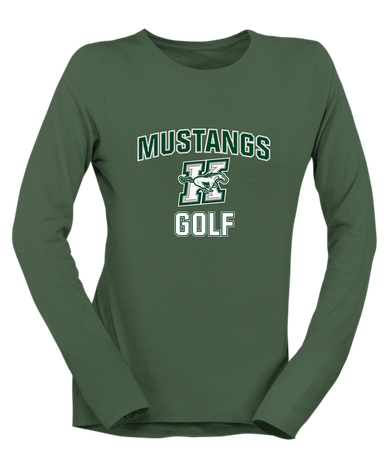 Richard King Mustangs Golf Women's LS T-Shirt