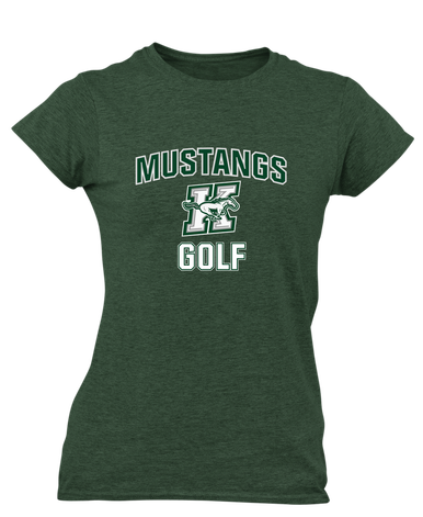 Richard King Mustangs Golf Women's Premium SS T-Shirt