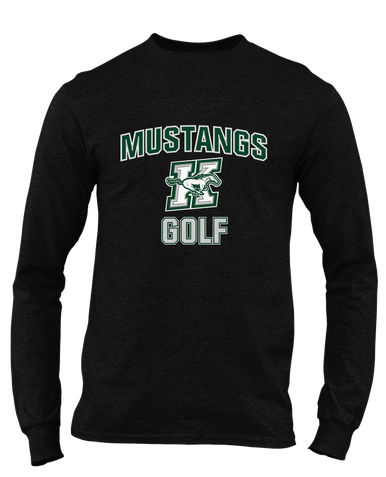 Richard King Mustangs Golf Men's LS T-Shirt