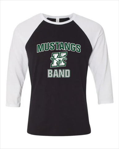 Richard King Mustangs Band # 1 Women's Baseball T-Shirt