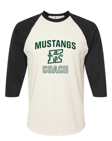 Richard King Mustangs Coach Women's Baseball T-Shirt