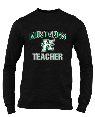 Richard King Mustangs Teacher Men's LS T-Shirt