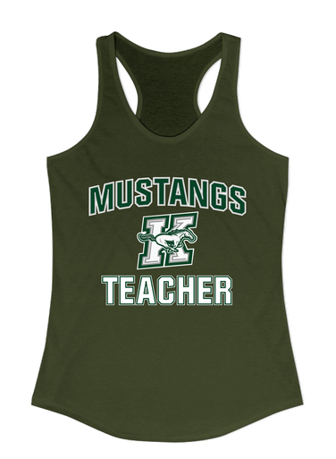 Richard King Mustangs Teacher Women's Tank Top