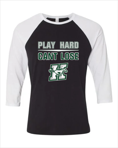 Richard King Mustangs Play Hard, Can't Lose Men's Baseball T-Shirt