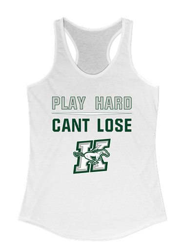 Richard King Mustangs Play Hard, Can't Lose Women's Tank Top