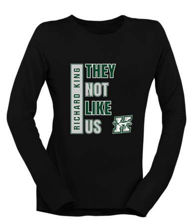 Richard King Mustangs They Not Like Us #1 Women's Premium LS T-Shirt