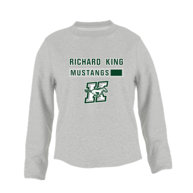 Richard King Mustangs Mascot #7 Women's Sweatshirt