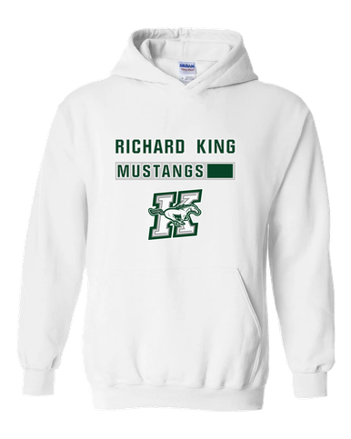 Richard King Mustangs Mascot #7 Men's Hoodie