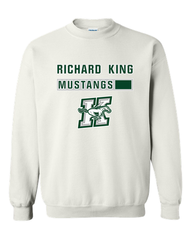 Richard King Mustangs Mascot #7 Men's Sweatshirt