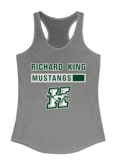 Richard King Mustangs Mascot #7 Women's Tank Top