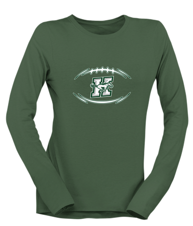 Richard King Mustangs Football #3 Women's Premium LS T-Shirt