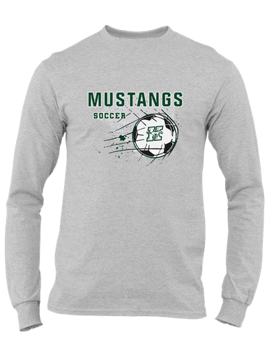 Richard King Mustangs Soccer #2 Men's LS T-Shirt