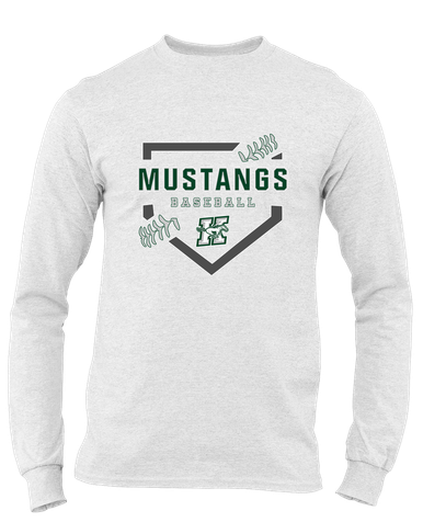 Richard King Mustangs Baseball #2 Men's Premium LS T-Shirt