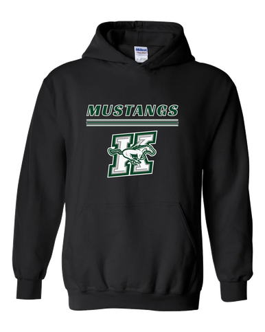 Richard King Mustangs Mascot #8 Men's Hoodie