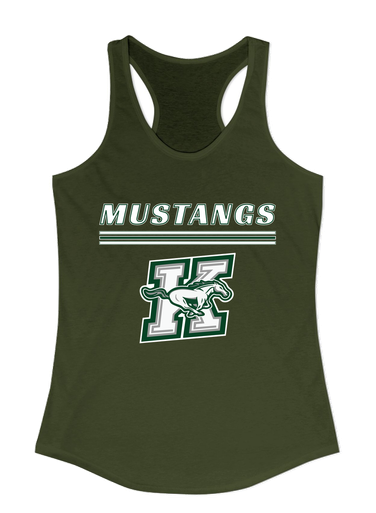 Richard King Mustangs Mascot #8 Women's Tank Top
