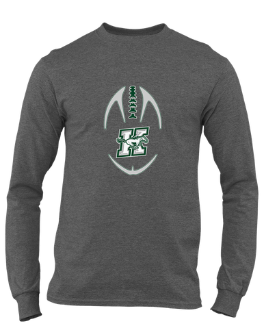 Richard King Mustangs Football #4 Men's LS T-Shirt