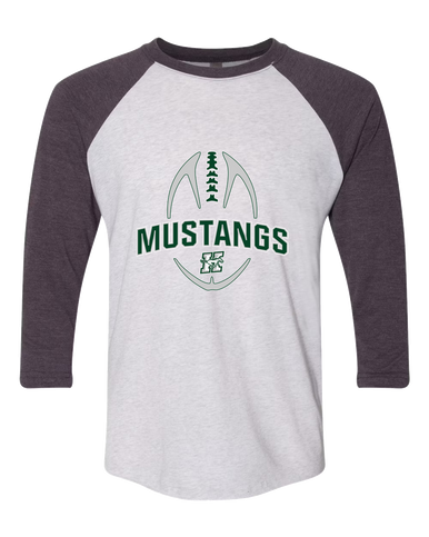 Richard King Mustangs Football #5 Women's Baseball T-Shirt